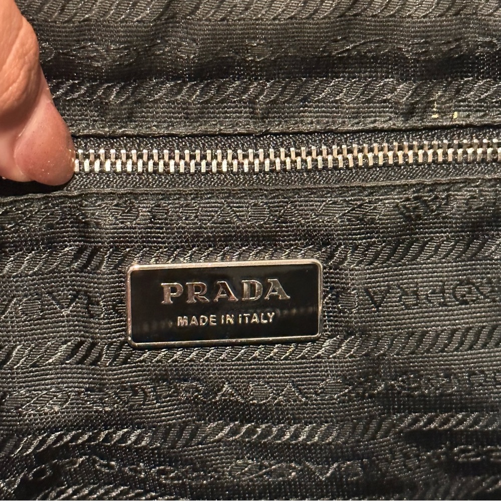 Prada Nylon Leather Satchel Bag - Picture 7 of 16